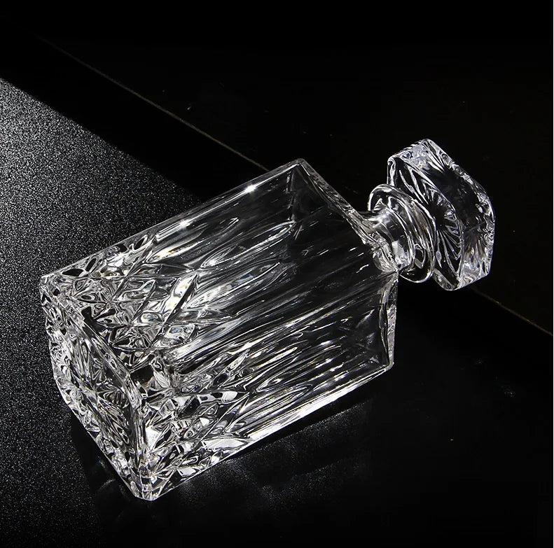 Russia Vodka Decanter Whiskey Bottle Crystal Glass Wine Beer Containers Glass Bottle Glass Cup Home Bar Tools Decoration