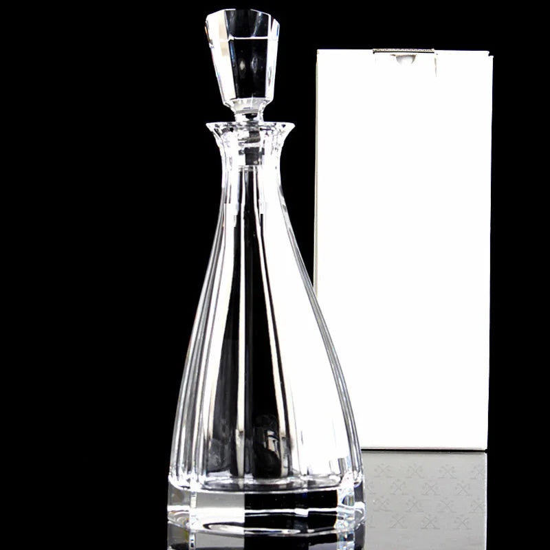 Crystal Glass Wine Red Bottle + Cups Wine Decanter Whiskey Liqour Pourer Home Bar Vodka Beer Bottle Jar Jug JR