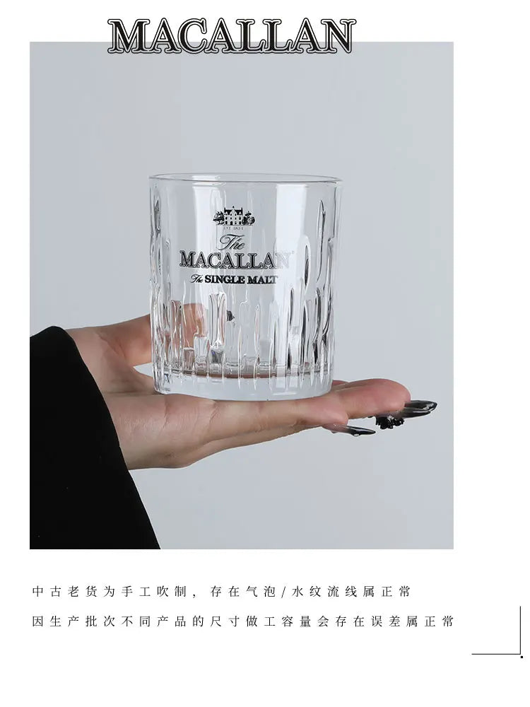 Chamvin Private Collection Macallan Glass  Crystal Faceted Der Whiskybecher Whiskey Whisky Rock Glass Artwork Wine Cup