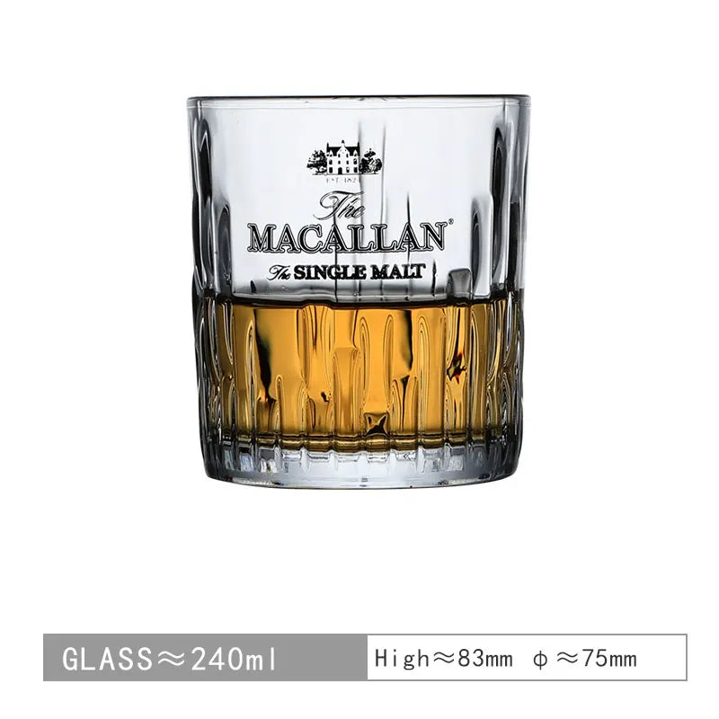 Chamvin Private Collection Macallan Glass  Crystal Faceted Der Whiskybecher Whiskey Whisky Rock Glass Artwork Wine Cup