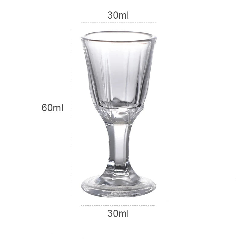 6pcs Shot Glass 10ml Small Capacity Glass Spirits Cup Goblet Spirits Cup Wine Dispenser Wholesale Transparent Cups Drinkware