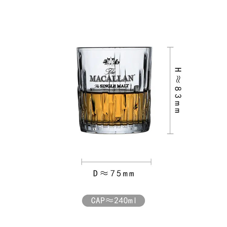 Chamvin Private Collection Macallan Glass  Crystal Faceted Der Whiskybecher Whiskey Whisky Rock Glass Artwork Wine Cup